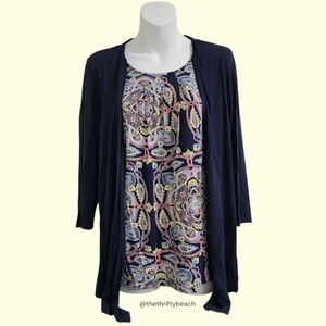 Croft & Barrow Paisley Top